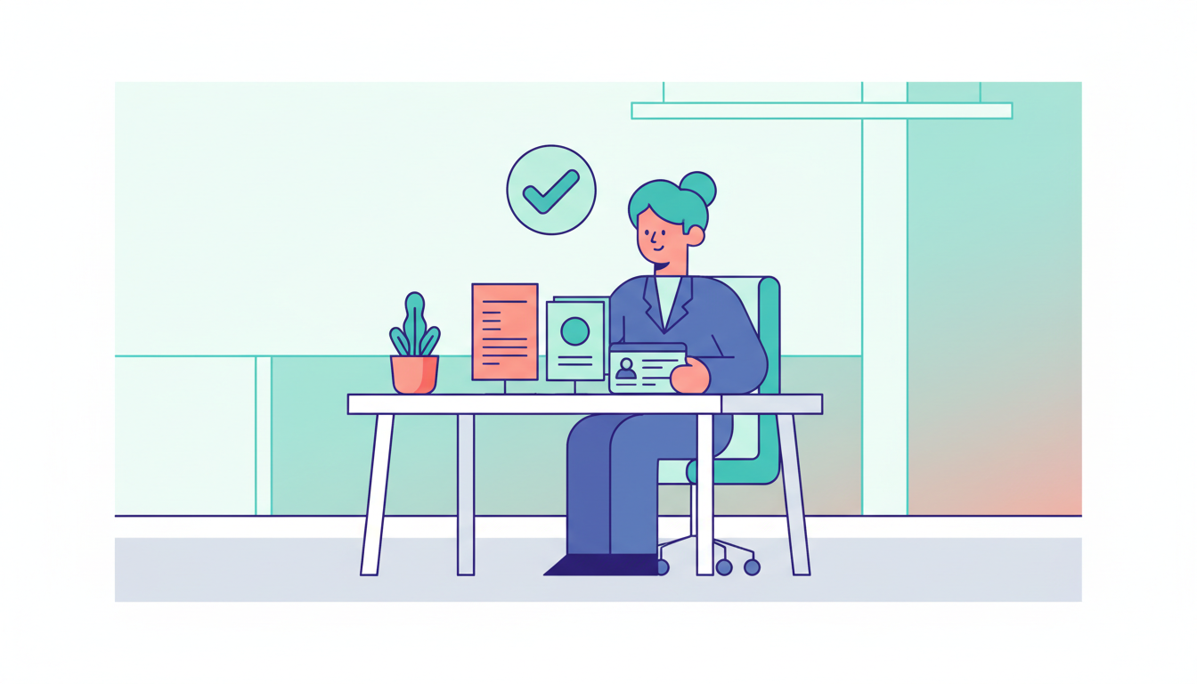 ファクタリングの必要書類を準備するイラスト