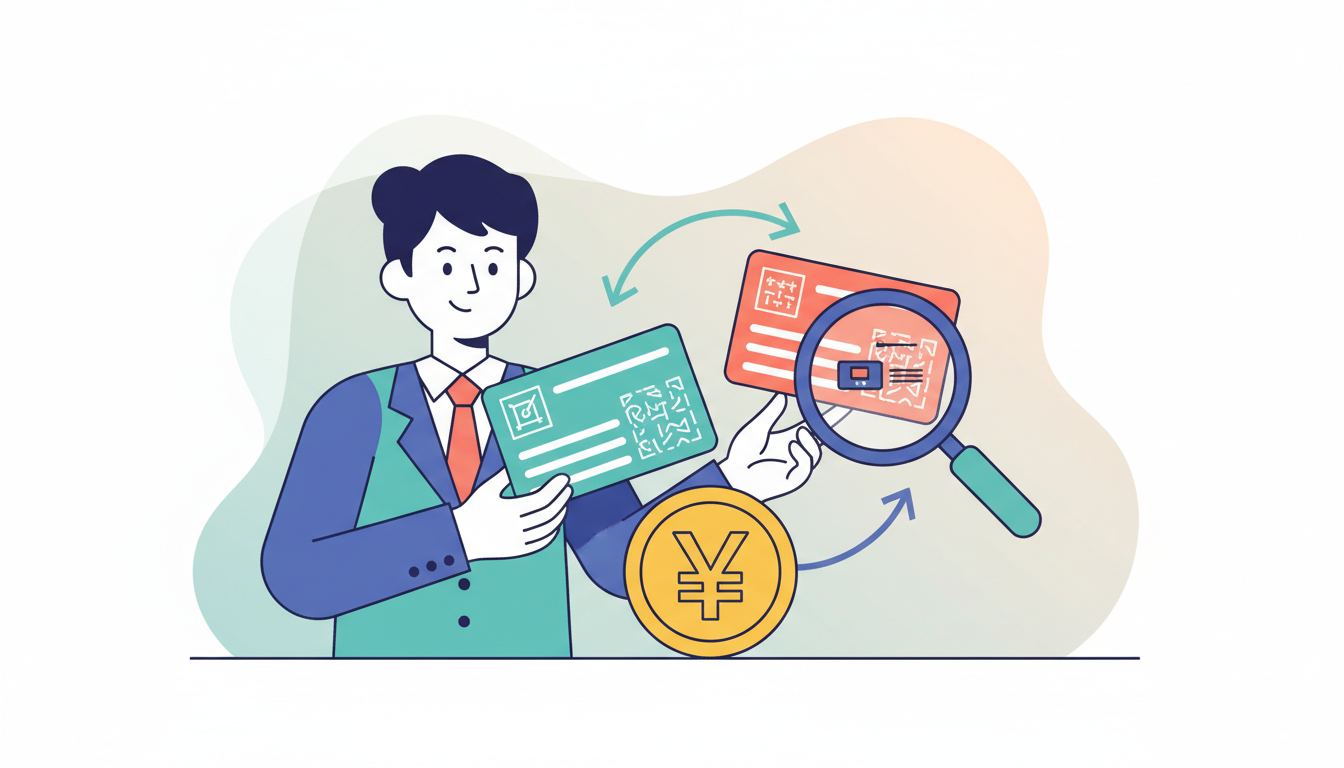 ファクタリングの乗り換え・複数社の使い分けを解説するイラスト